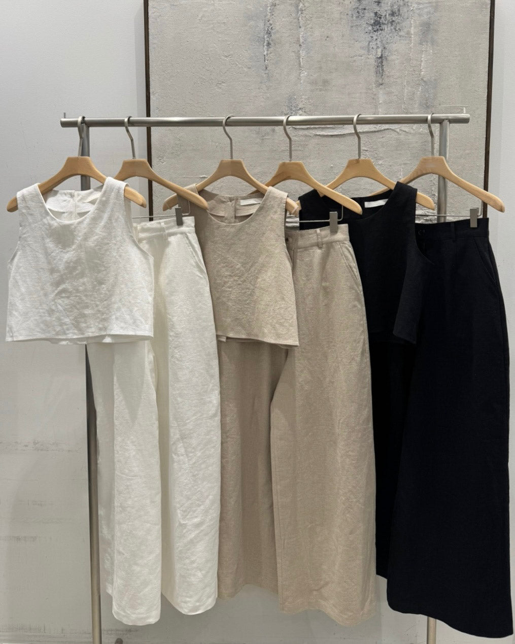 natural linen set