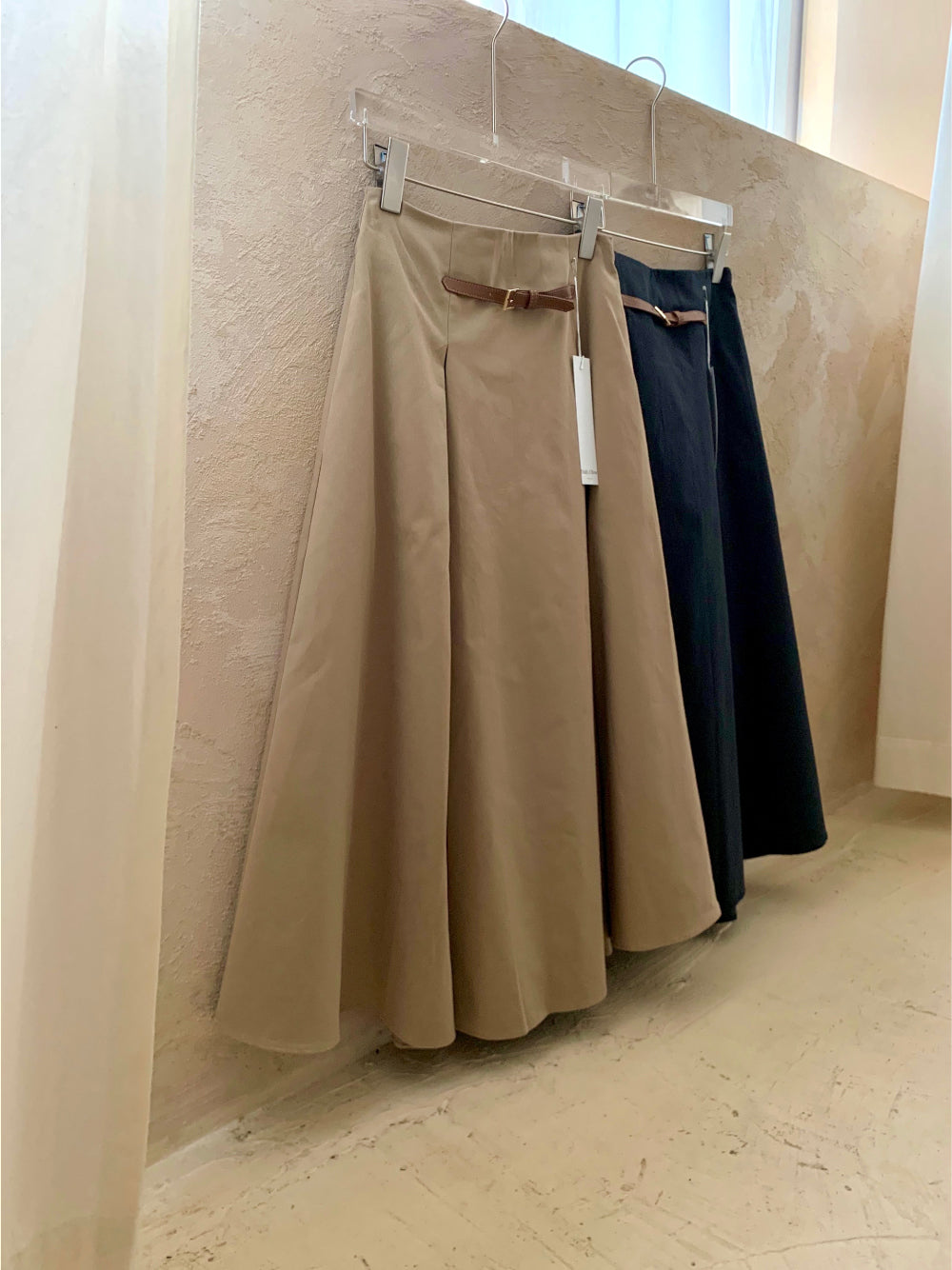 midi belt skirt