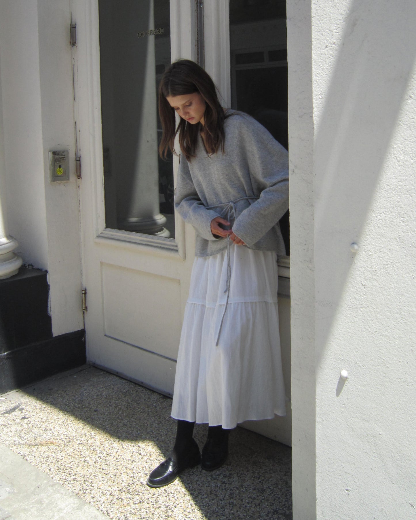 classic wool v-neck knit