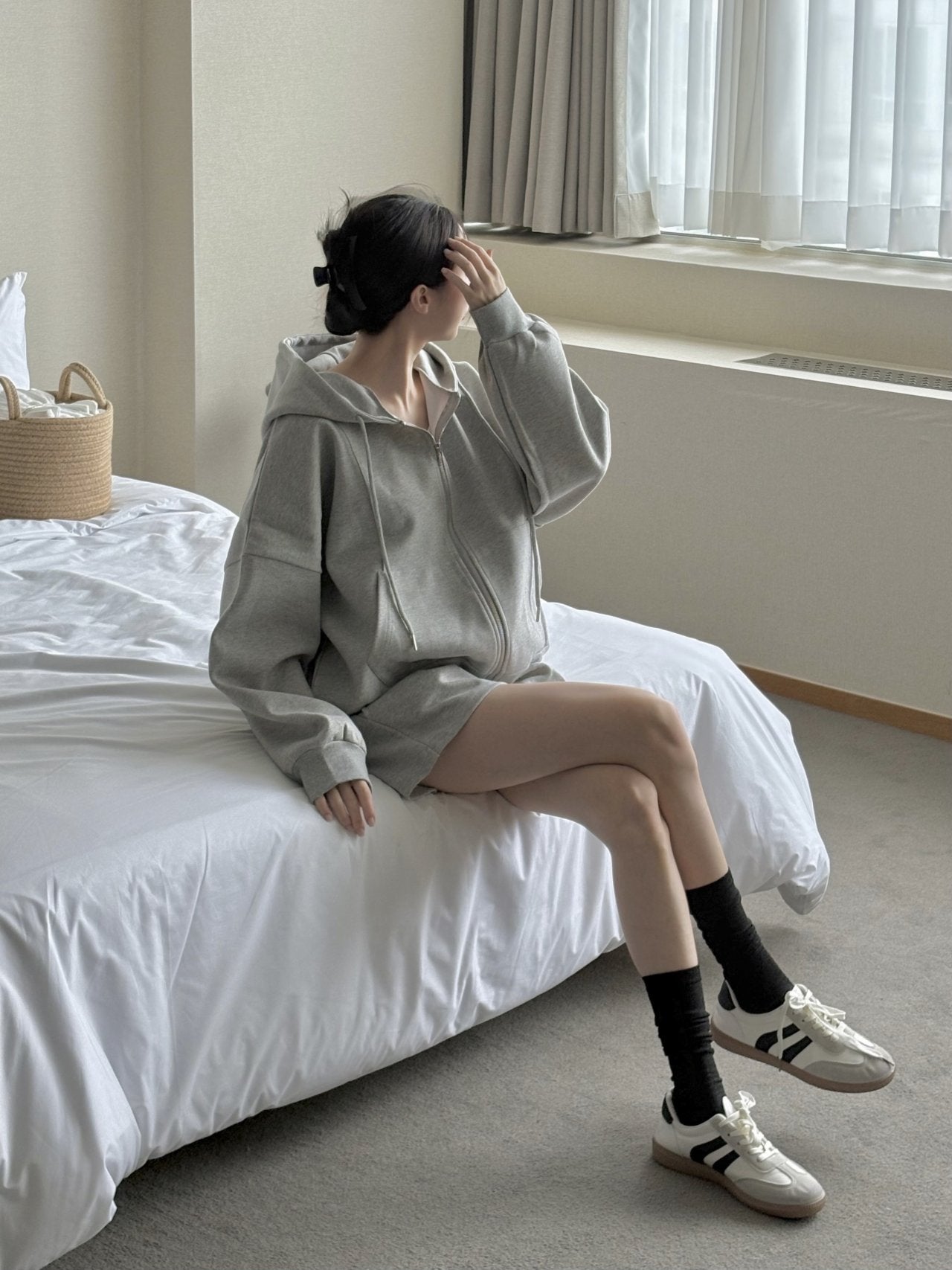 hoodie + shorts set