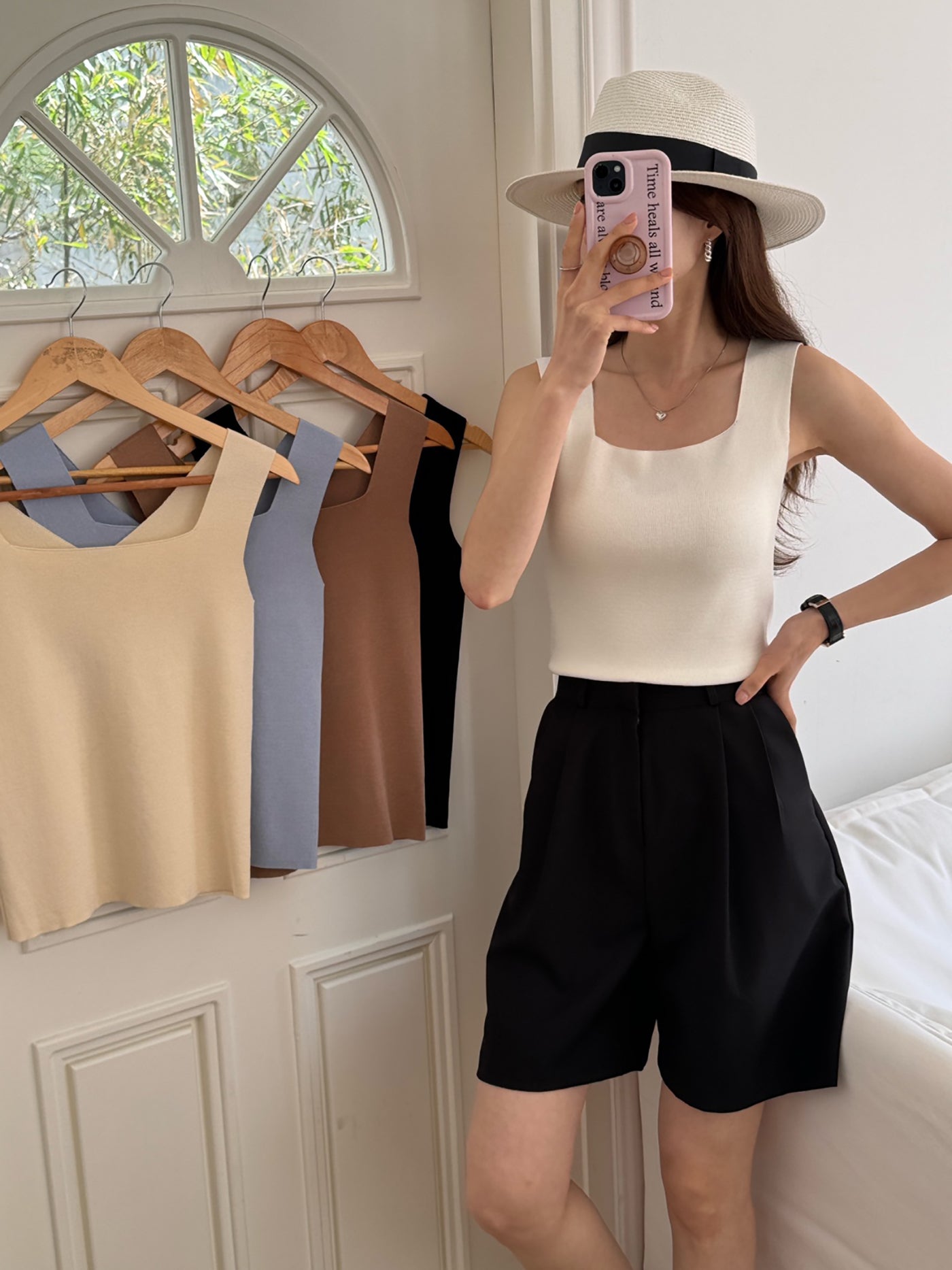 basic sleeveless top