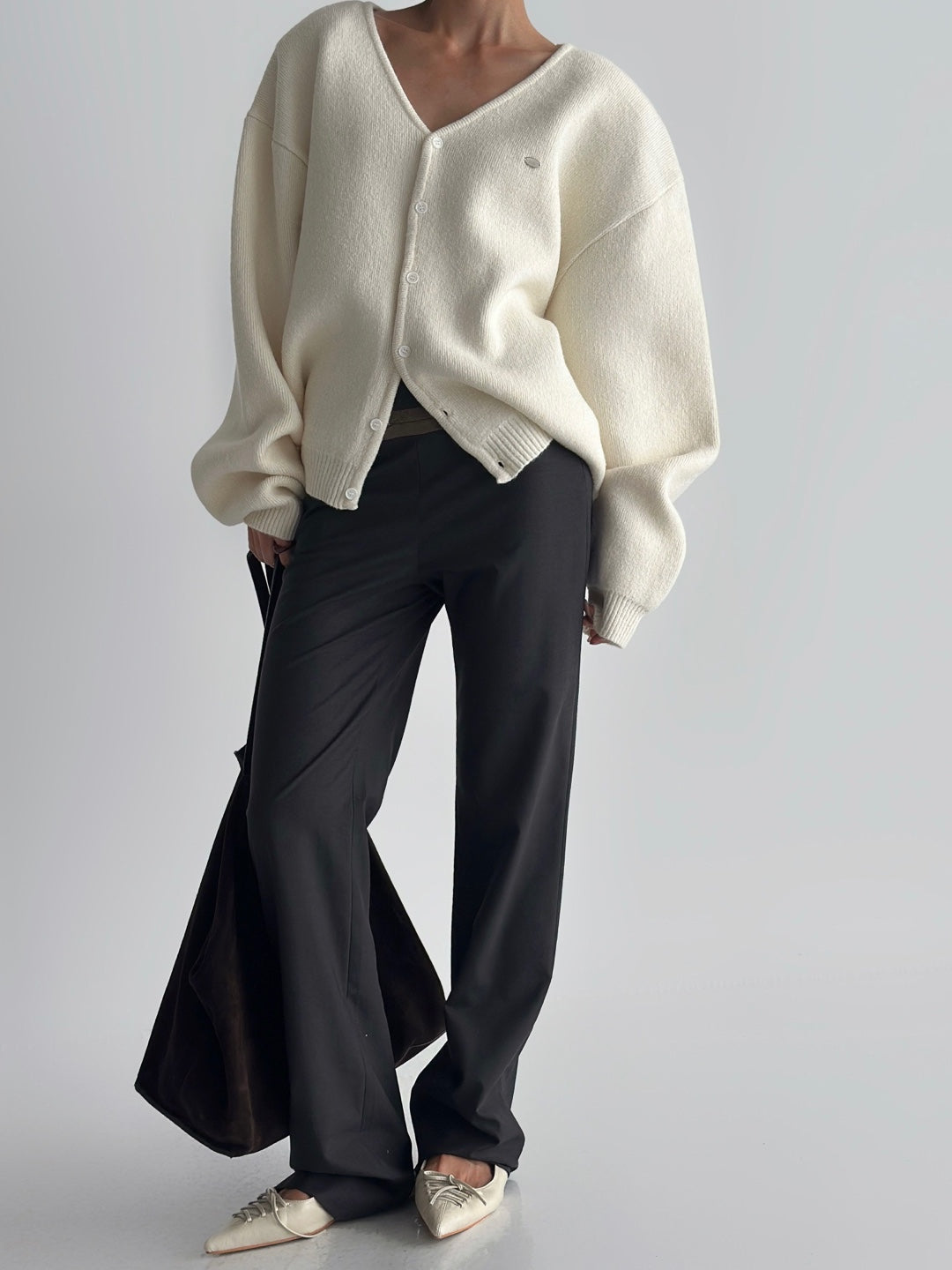 oversized knit cardigan