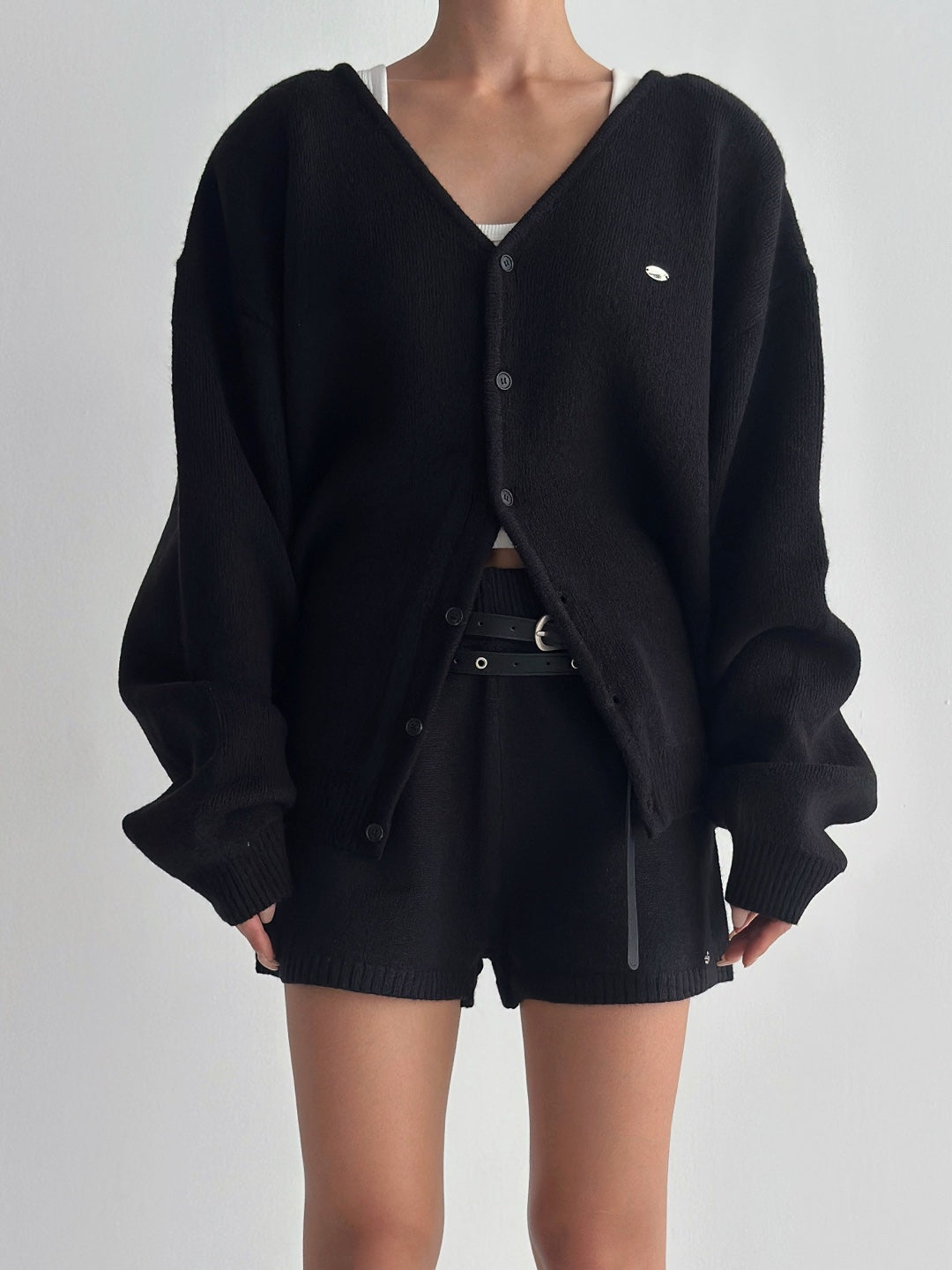 oversized knit cardigan