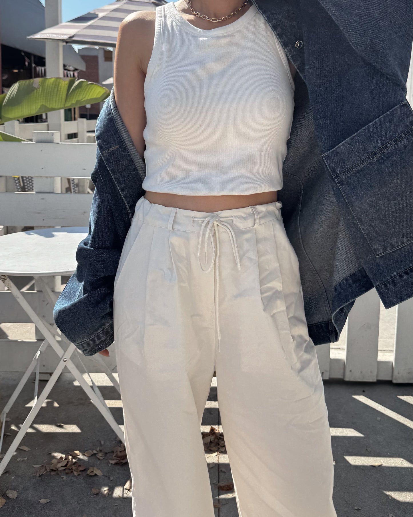 cotton drawstring pants