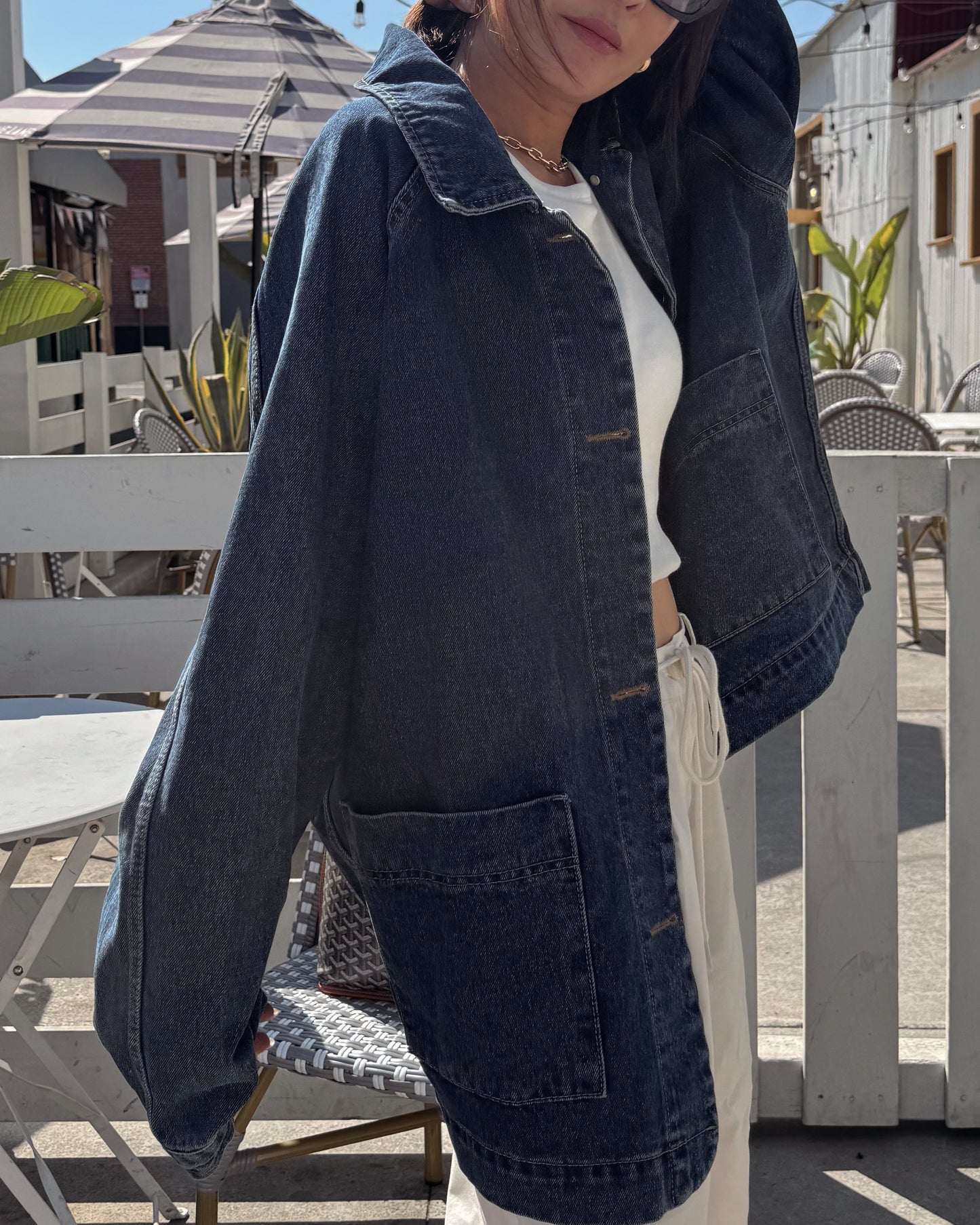 oversized denim jacket