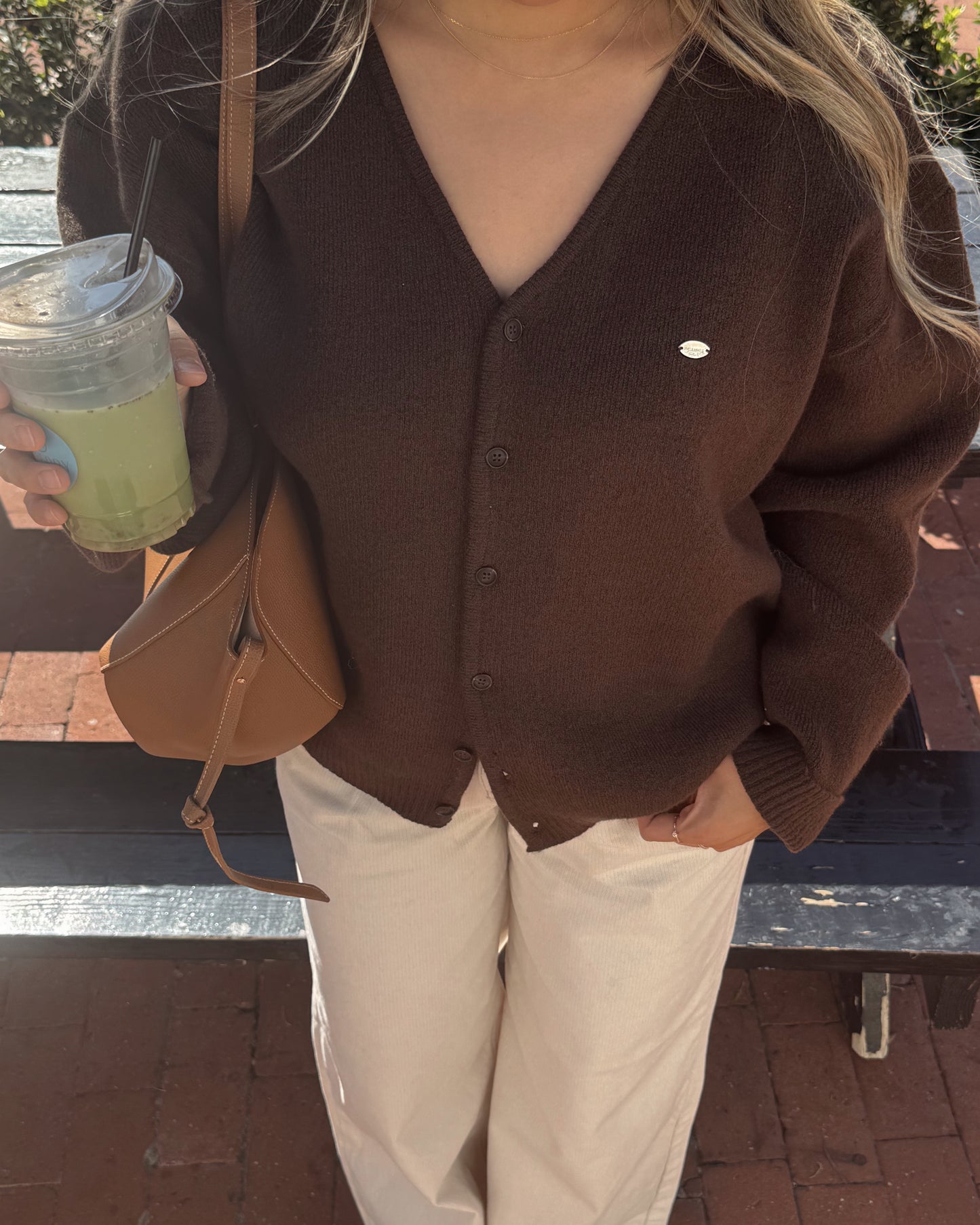 oversized knit cardigan