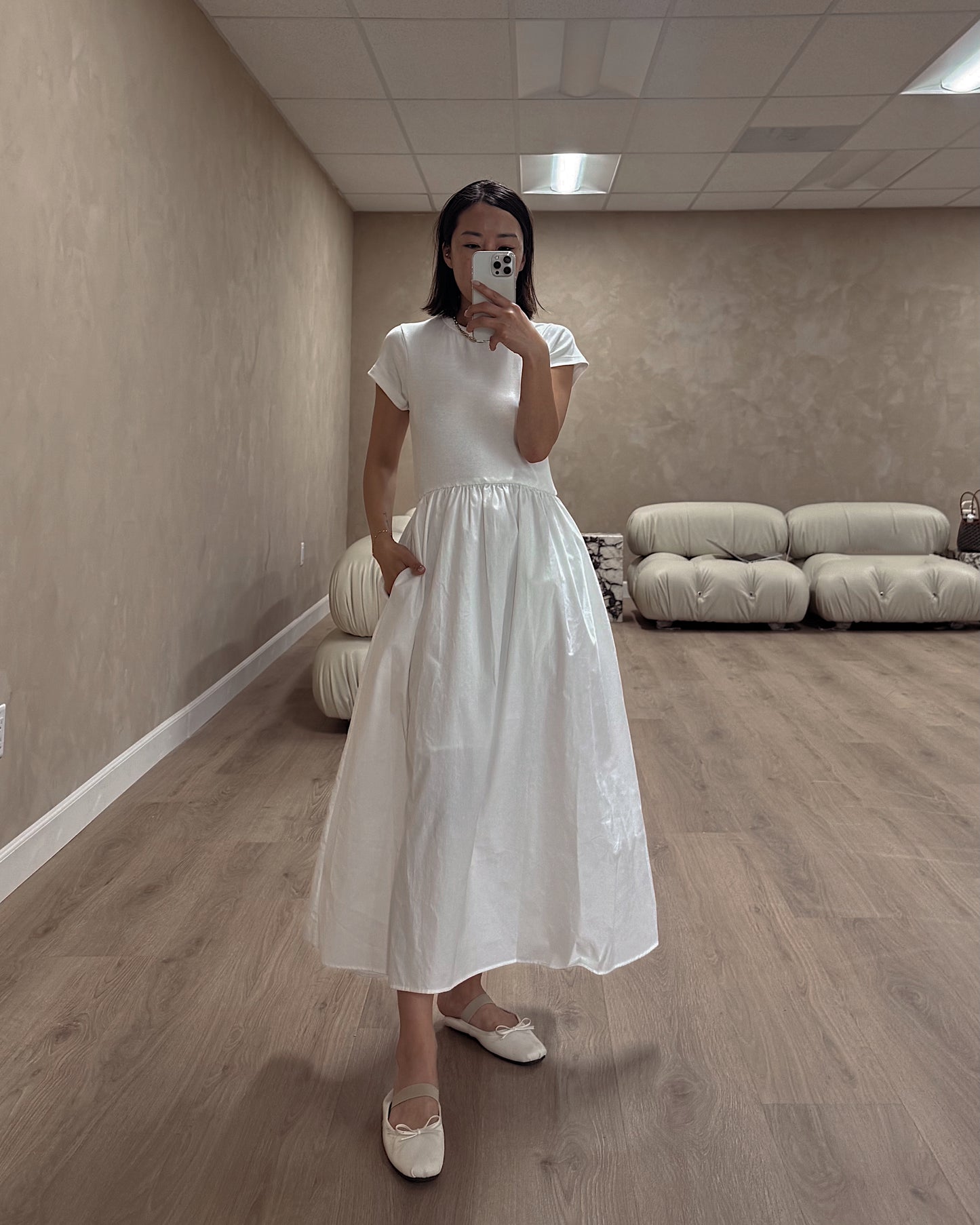 short sleeve cotton dress