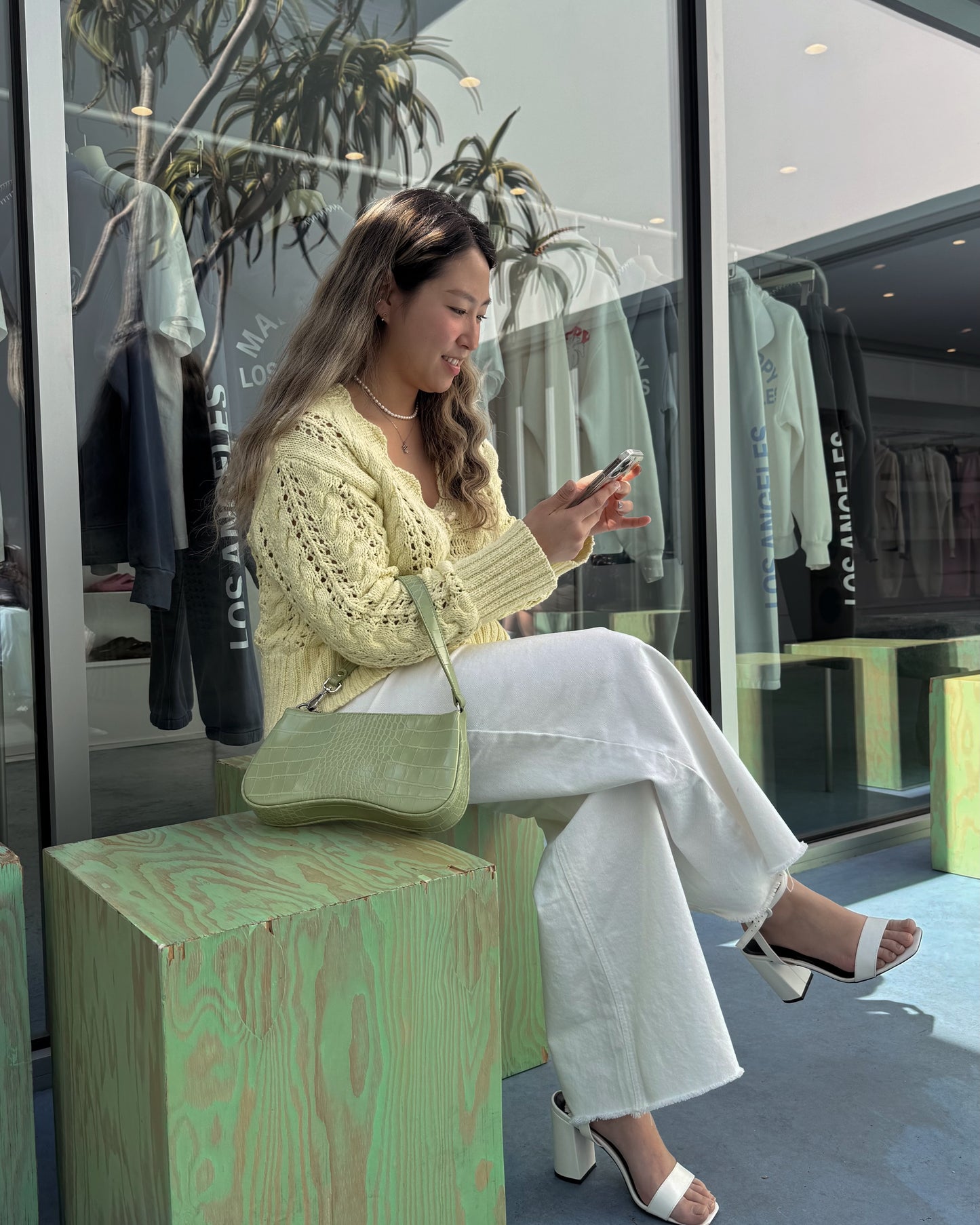 frill crochet cardigan