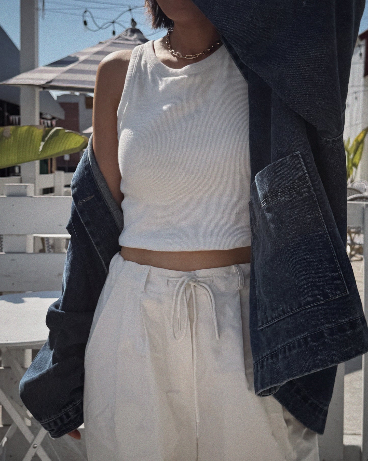 oversized denim jacket