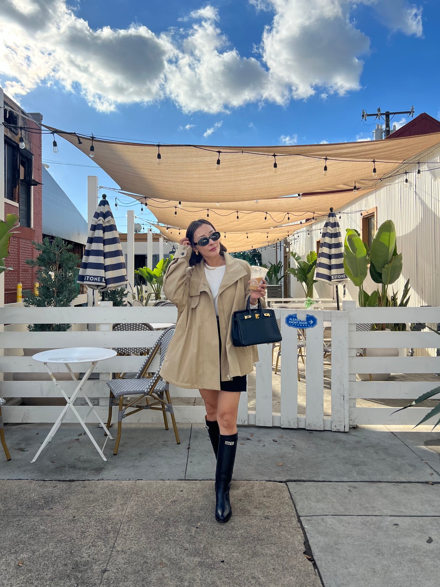 short trench coat
