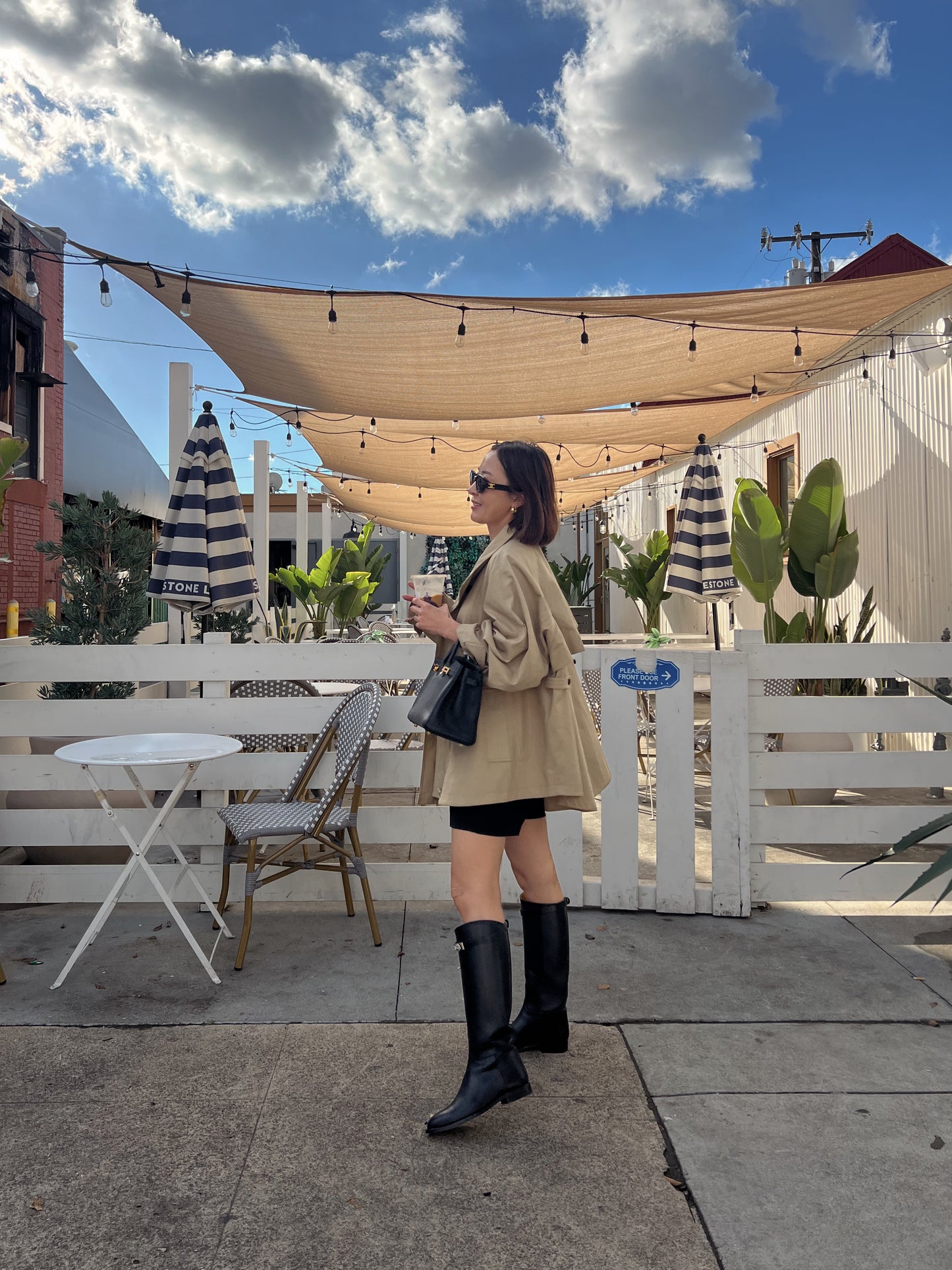 short trench coat