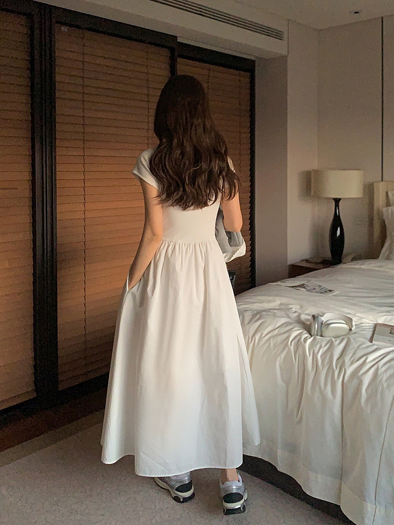 short sleeve cotton dress