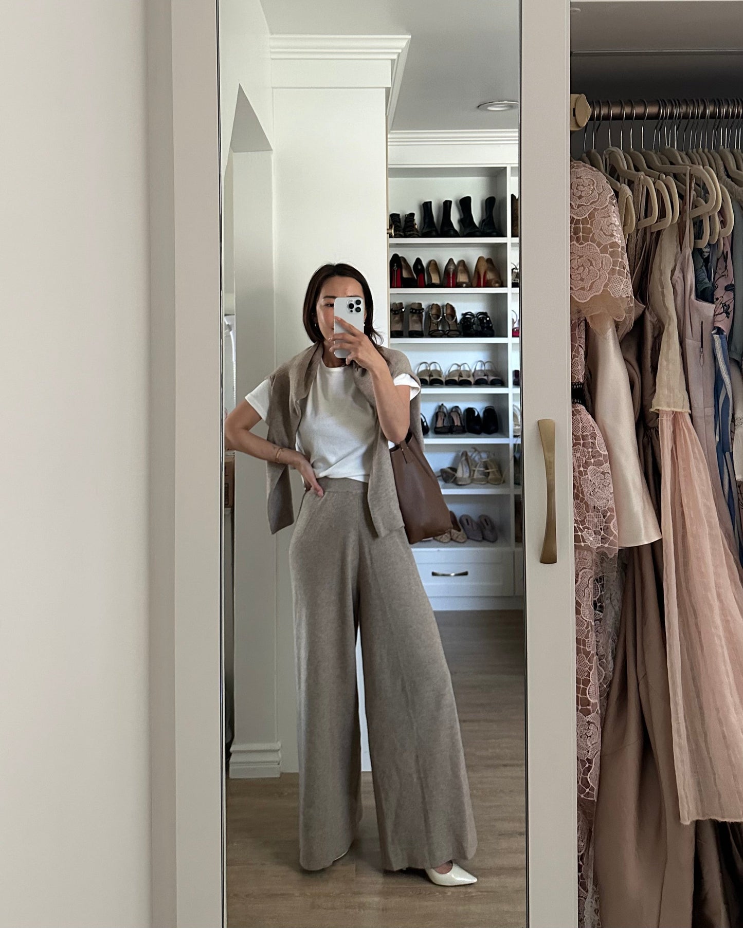 emma cashmere knit pants set
