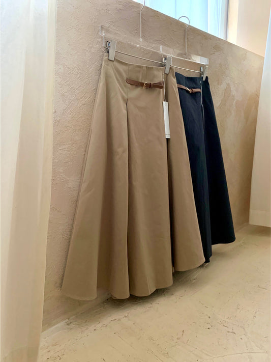 midi belt skirt