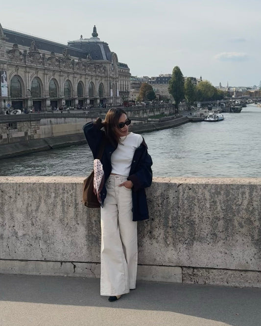 cream wide pants