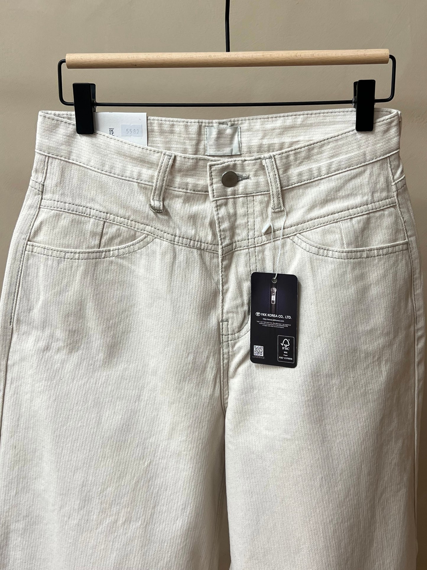 cream wide pants
