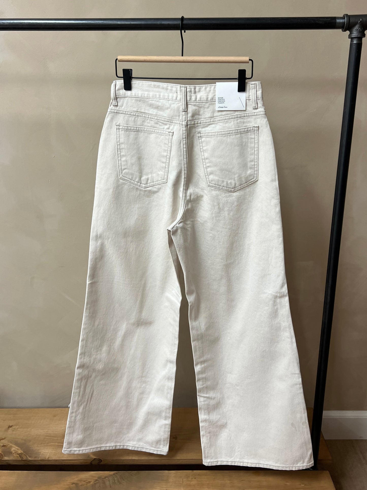 cream wide pants