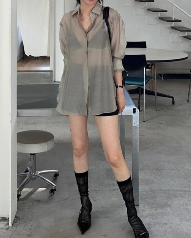 sheer blouse