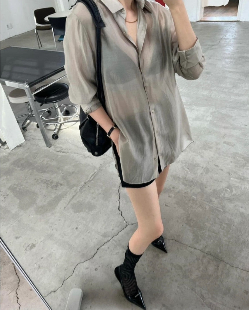 sheer blouse