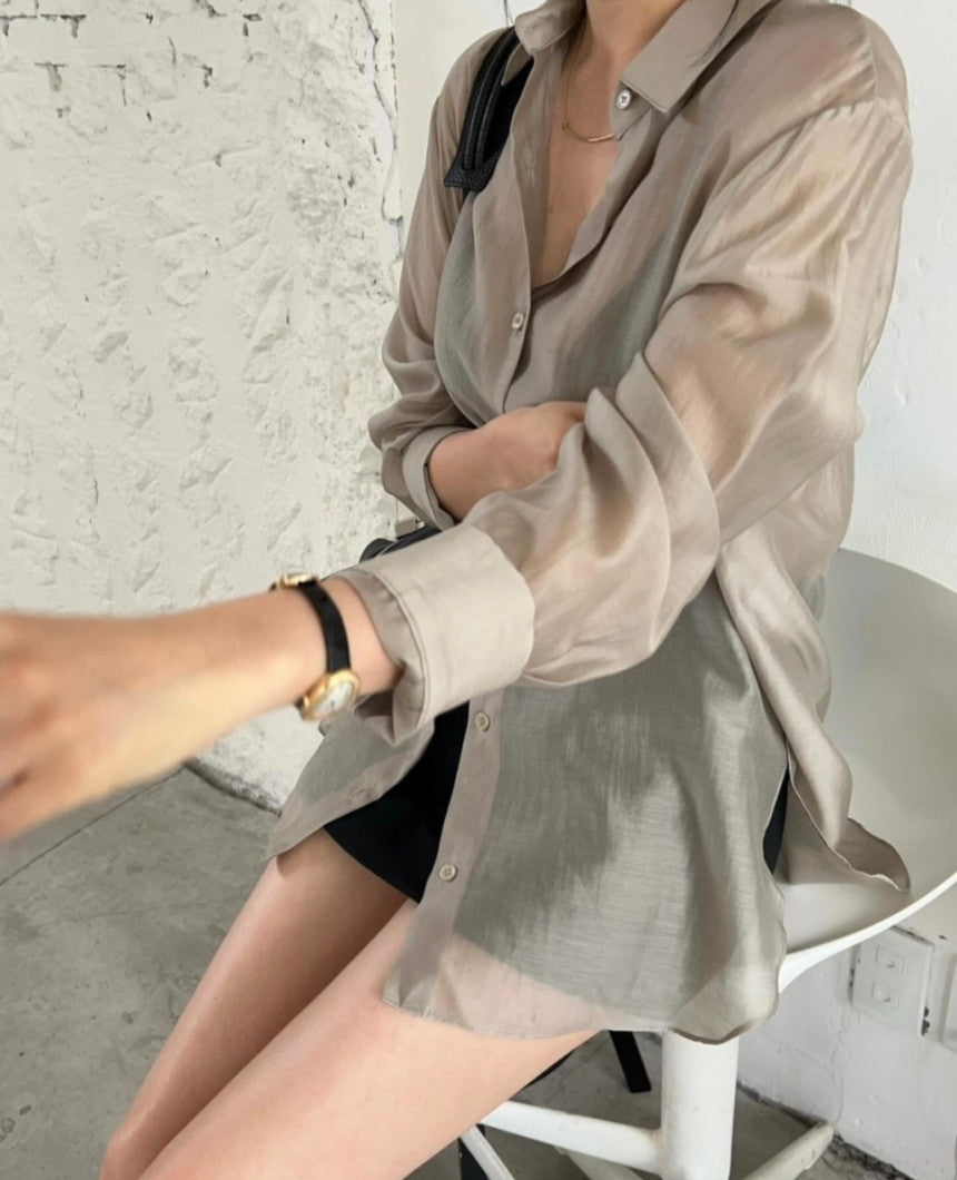 sheer blouse