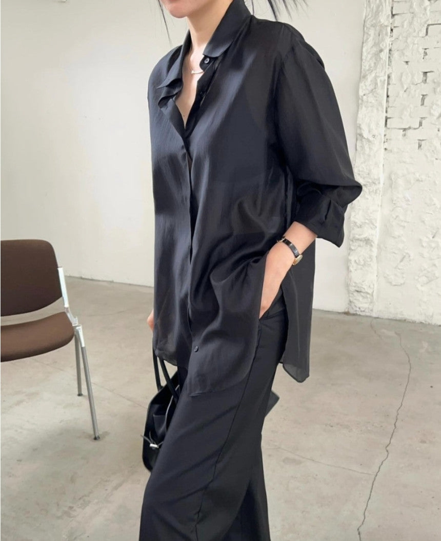 sheer blouse