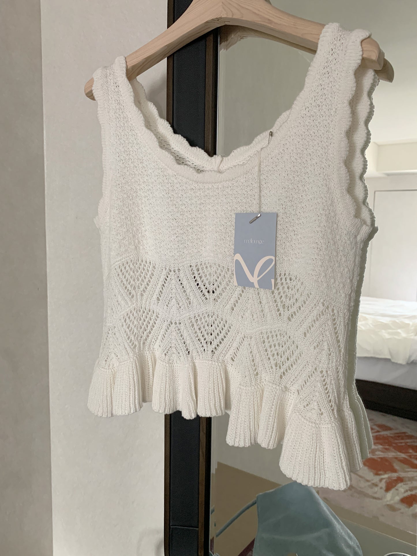 crochet knit vest