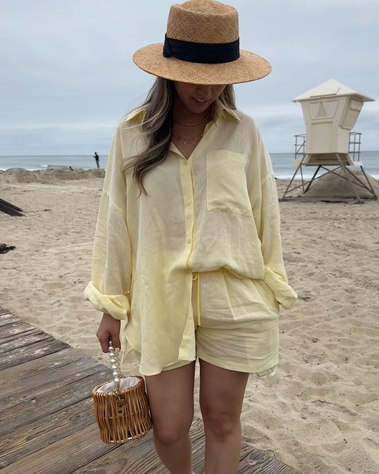 summer shirt + shorts set