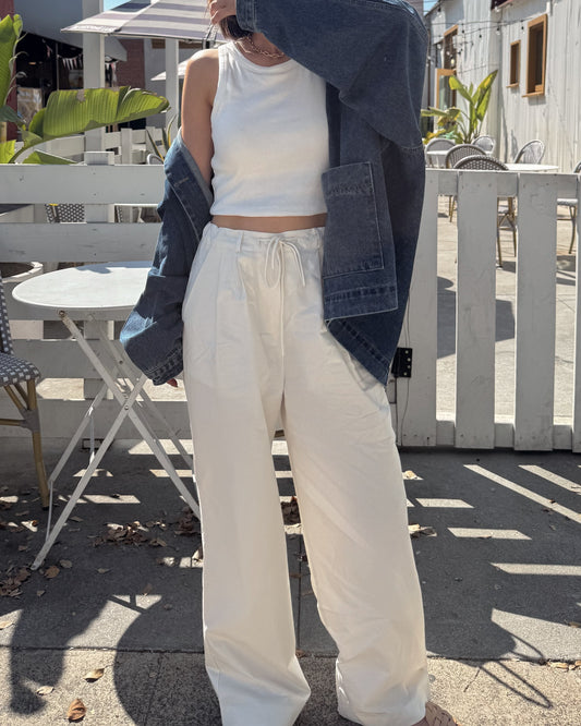 cotton drawstring pants