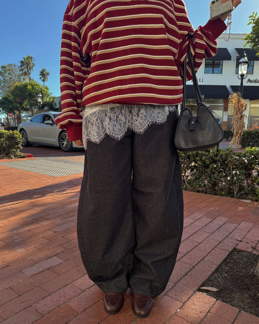 barrel leg jeans