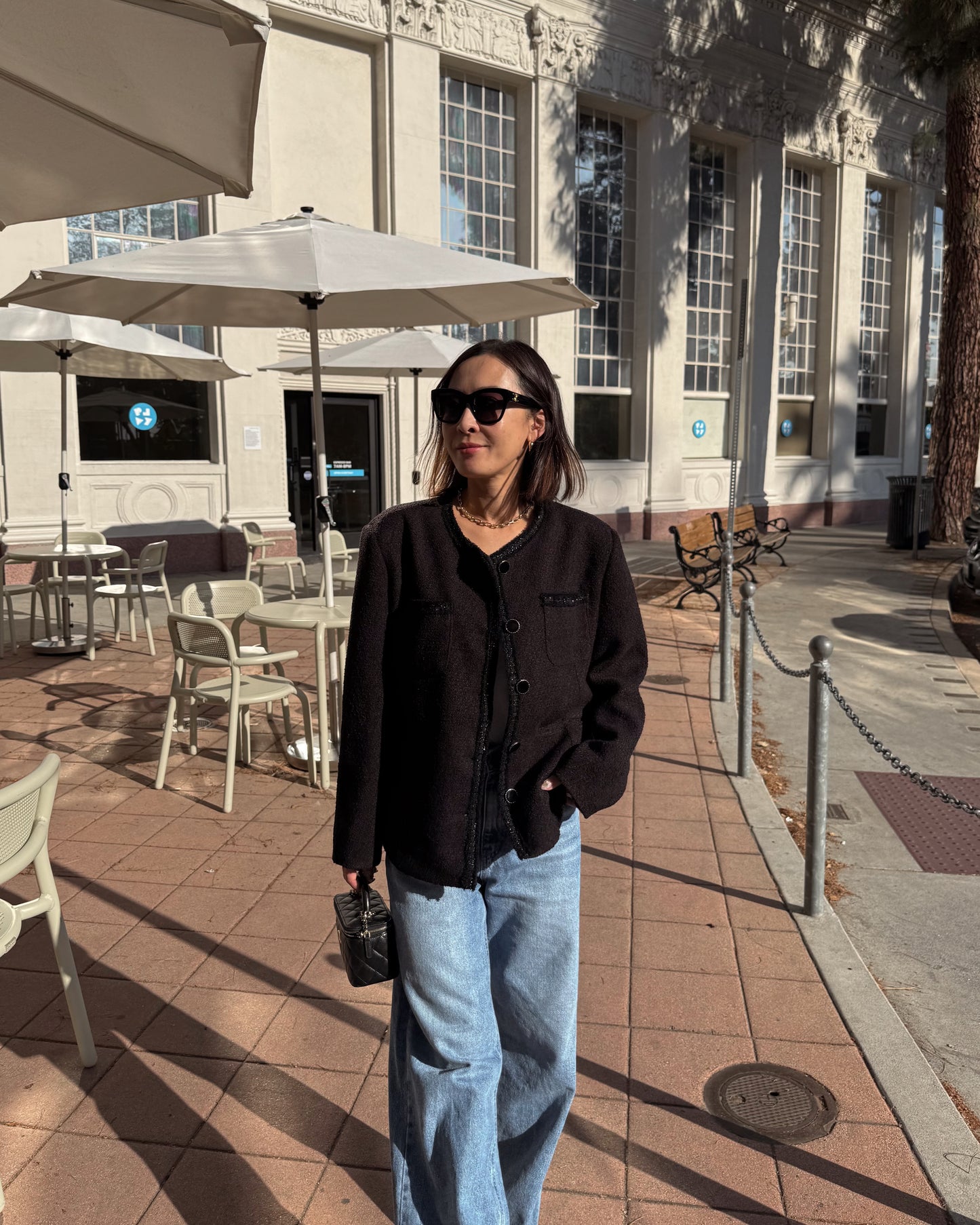 tweed jacket + skirt set