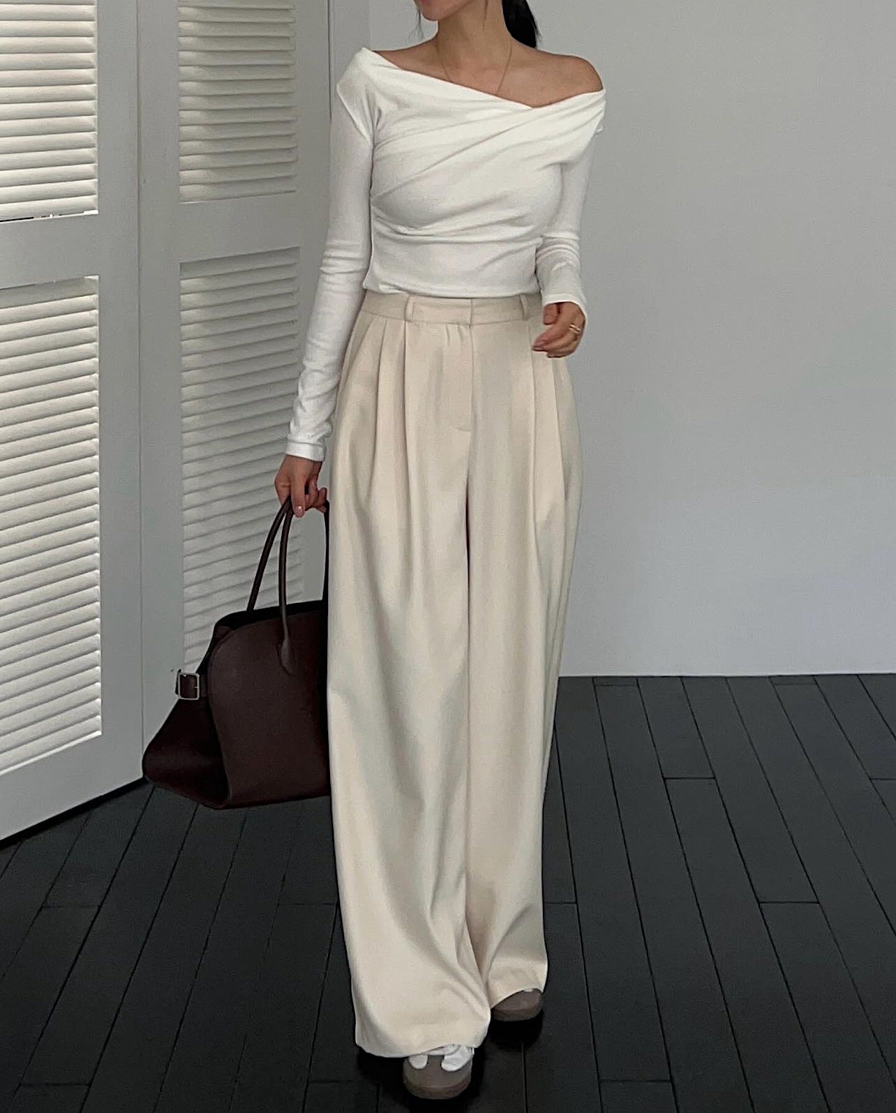 off the shoulder long sleeve