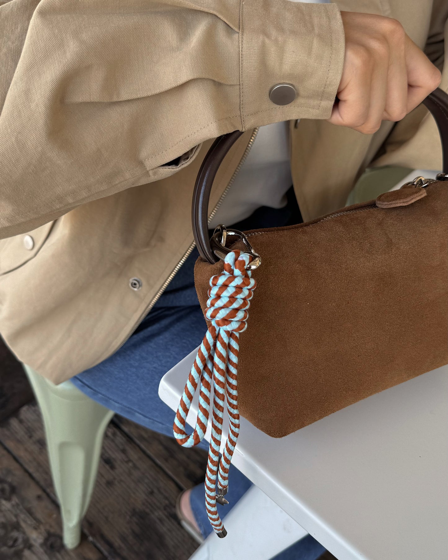 suede mini bag